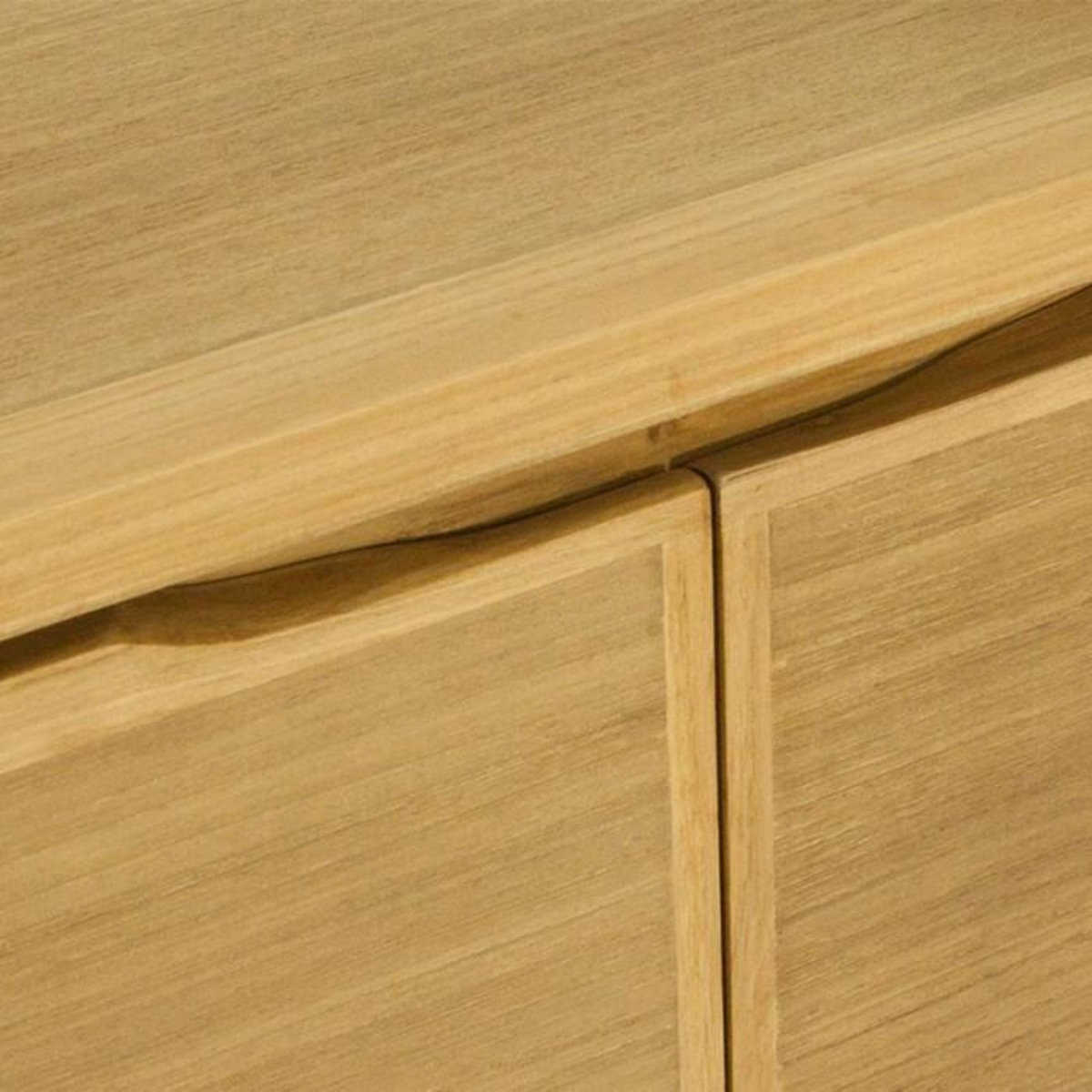 Paris Prix Meuble TV 2 Portes  Fiftees  136cm Naturel