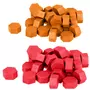 Artemio Perles de cire hexagonales - Rouge + Orange