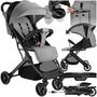 Voir la diapositive 1 : tectake Poussette buggy pliage à une main avec harnais à 5 points, frein de stationnement et arceau de sécurité gris