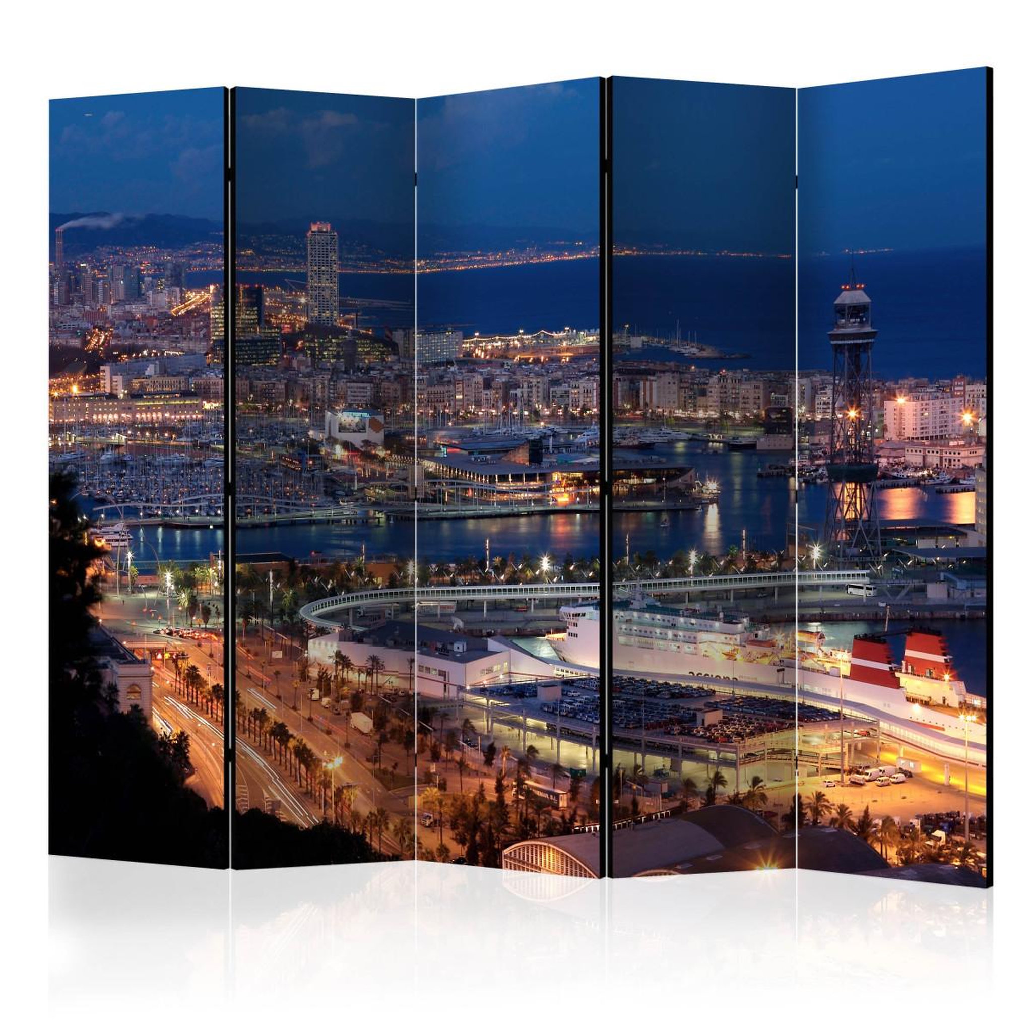Paris Prix Paravent 5 volets  illuminated barcelona  172x225cm