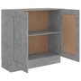 Voir la diapositive 5 : VIDAXL Bibliotheque Gris beton 82,5x30,5x80 cm Bois d'ingenierie