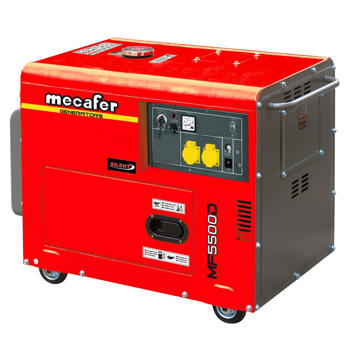 MECAFER Groupe électrogène Diesel MF5500D - 4200W Monophasé