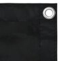 VIDAXL Ecran de balcon Noir 75x500 cm Tissu Oxford