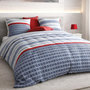 Voir la diapositive 2 : ATELIER DU COTON Parure housse de couette 100% coton 57fils santorini