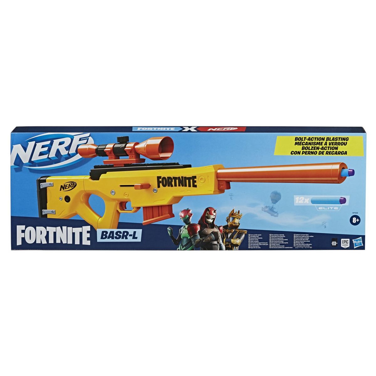HASBRO Nerf Fortnite BASR-L et Fléchettes Nerf Fortnite Officielles