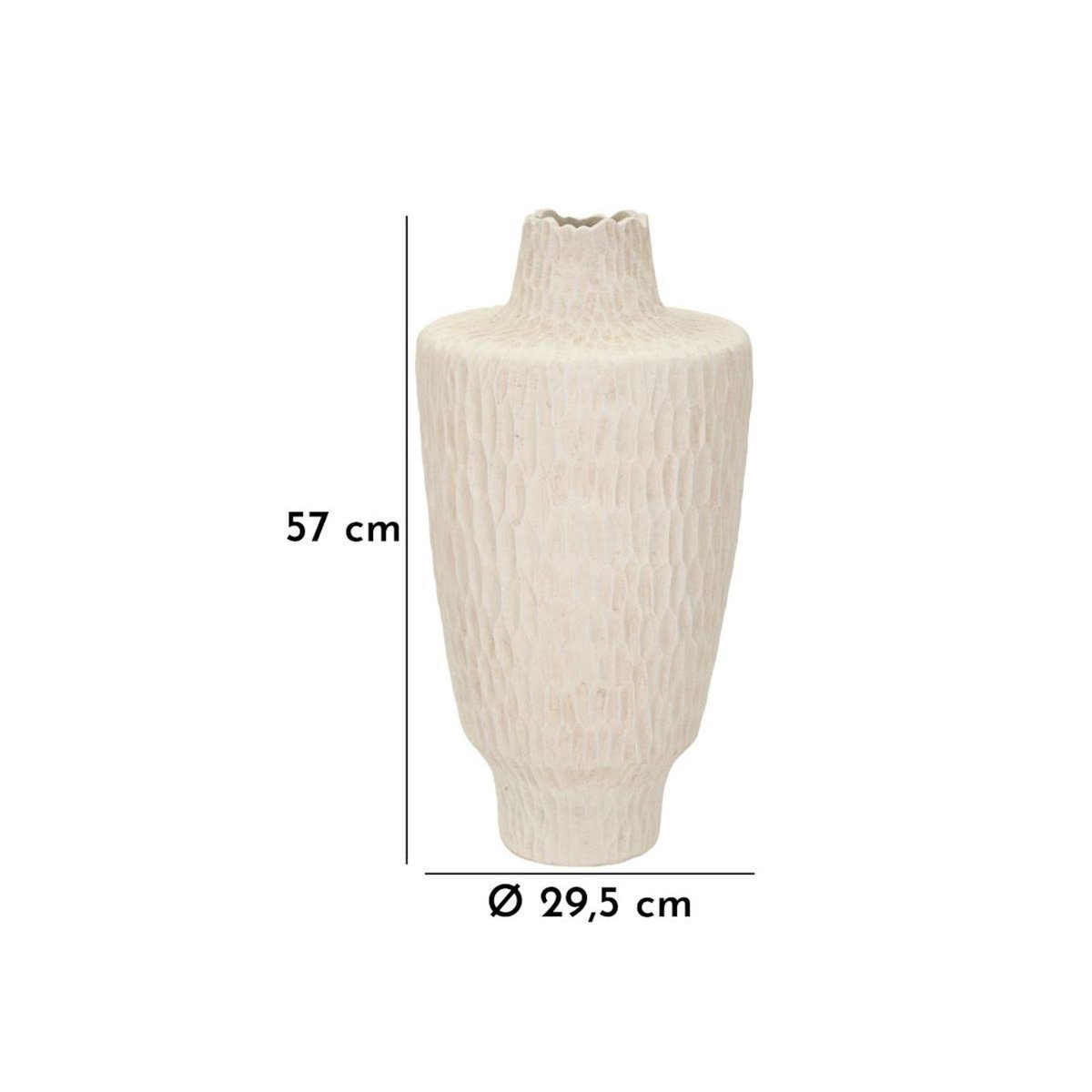 Paris Prix Vase Design  Shade  57cm Crème