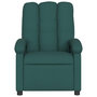 Voir la diapositive 5 : VIDAXL Fauteuil de massage inclinable Vert fonce Tissu