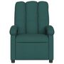 Voir la diapositive 5 : VIDAXL Fauteuil de massage inclinable Vert fonce Tissu