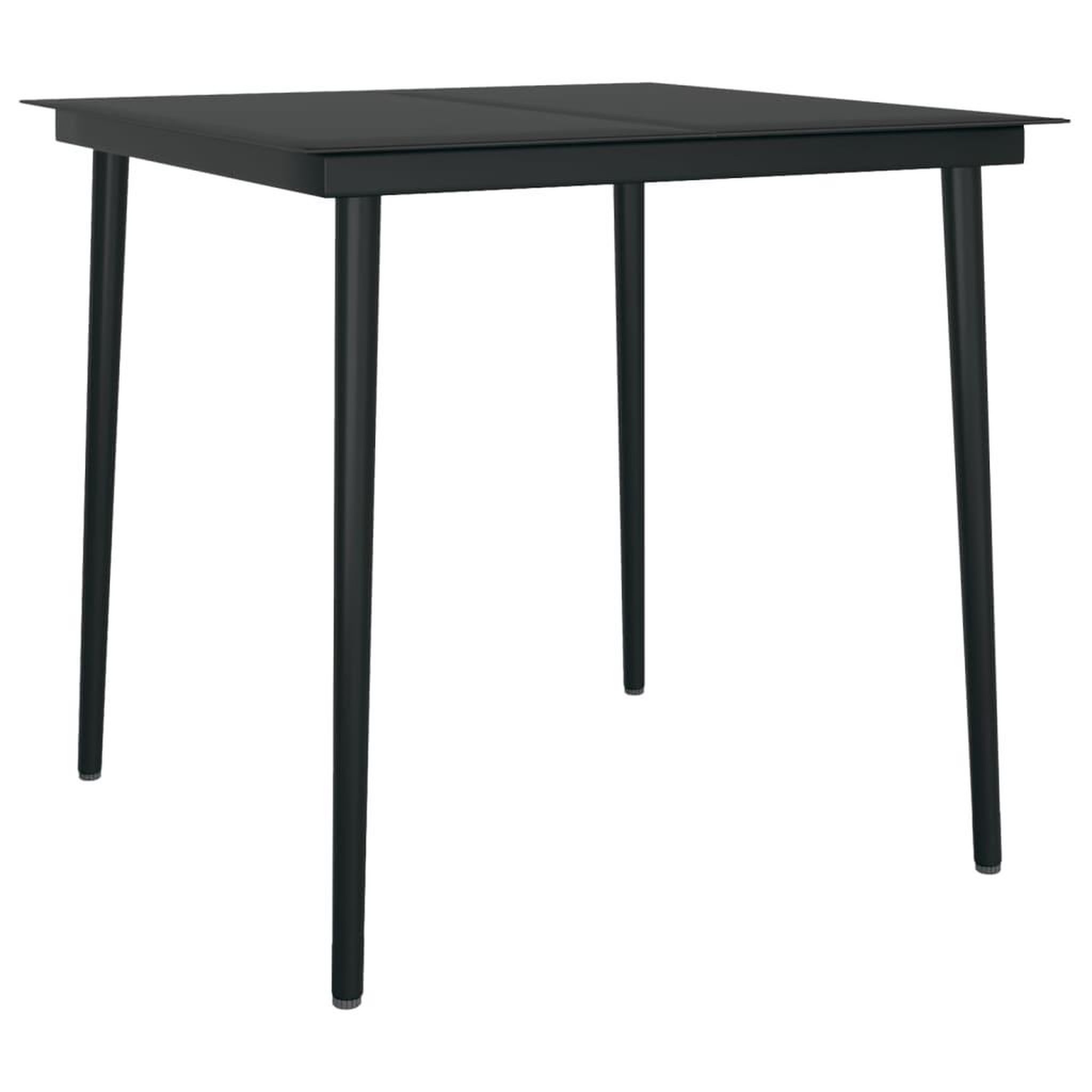 Voir la diapositive 5 : VIDAXL Ensemble a manger de jardin coussins 3 pcs Resine tressee Verre