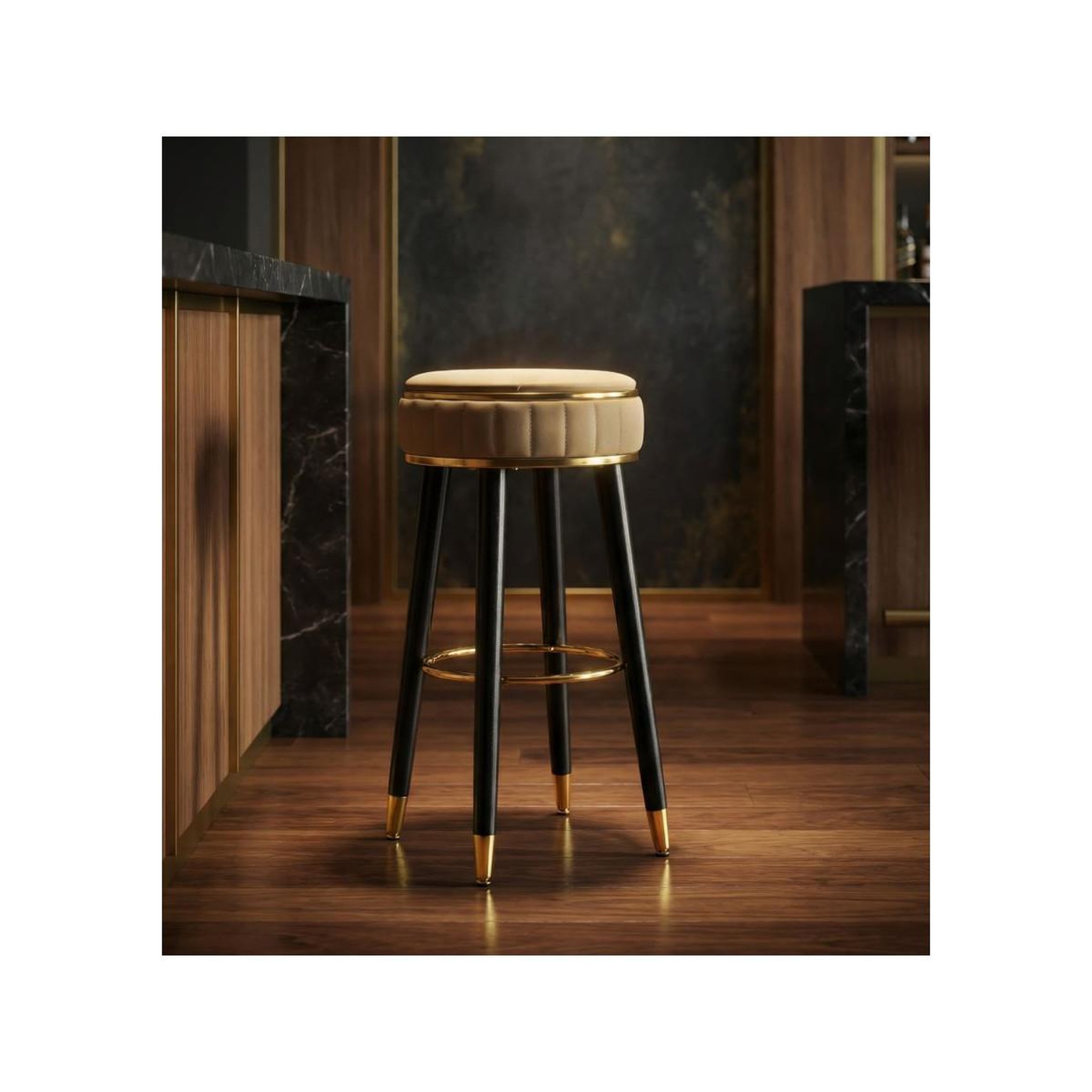 Voir la diapositive 6 : Paris Prix Tabouret de bar design  london  74cm marron