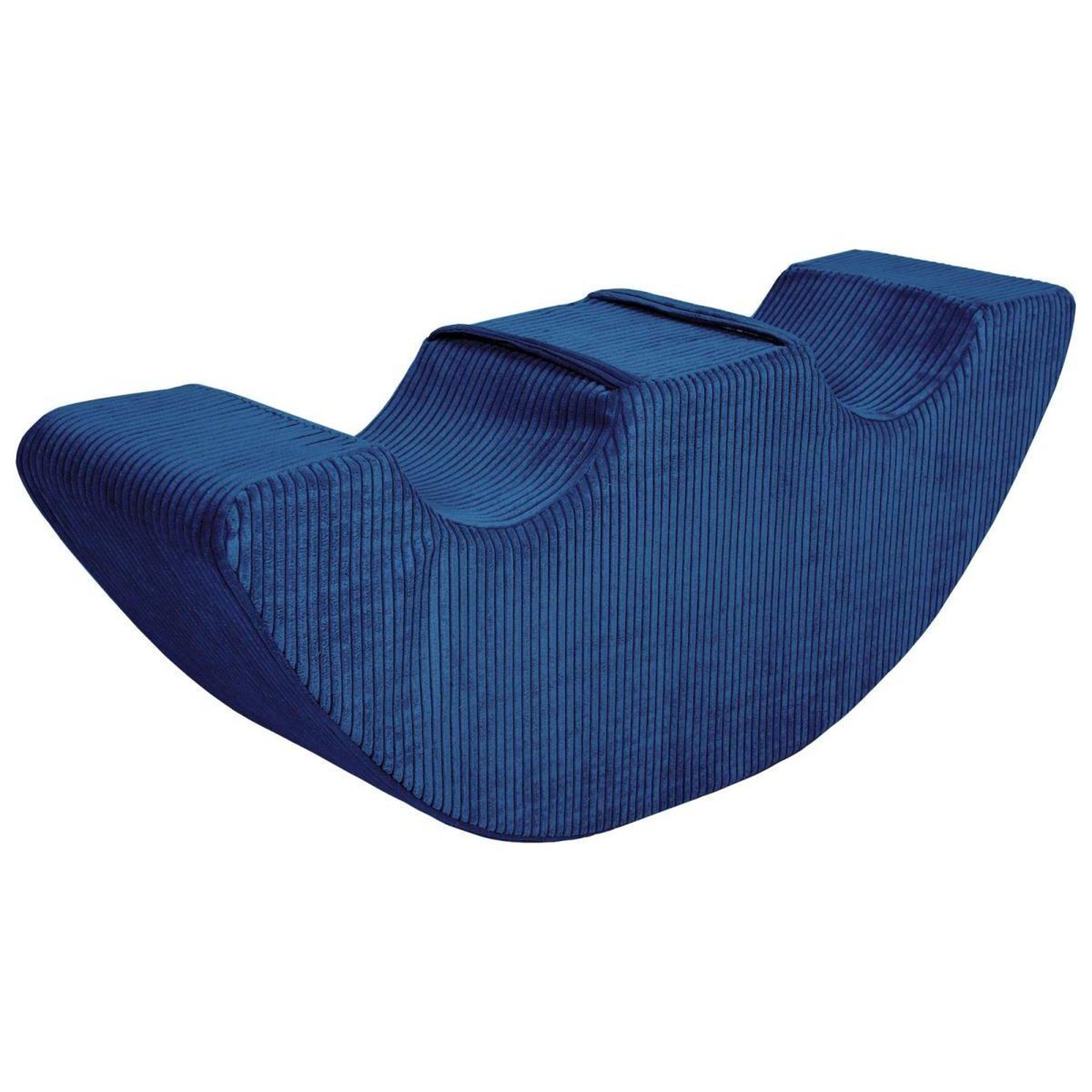 VELINDA Balancelle à bascule Bean Rocker Duo — bleu marine (velours côtelé)