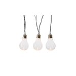 JARDIDECO Guirlande lumineuse solaire 10 ampoules Led Blanc chaud