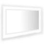 Voir la diapositive 2 : VIDAXL Miroir a LED de salle de bain Blanc 80x8,5x37 cm Acrylique