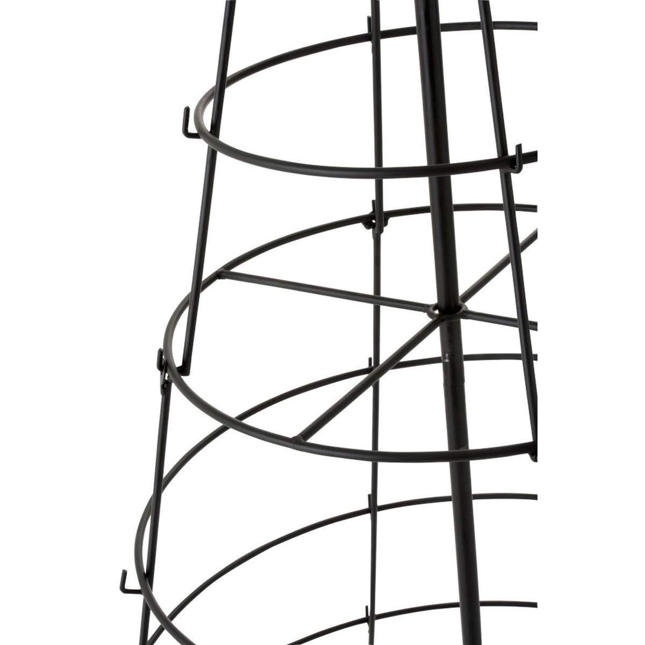 Voir la diapositive 3 : J-LINE Statue déco  arbre de noël 8 niveaux  188cm noir