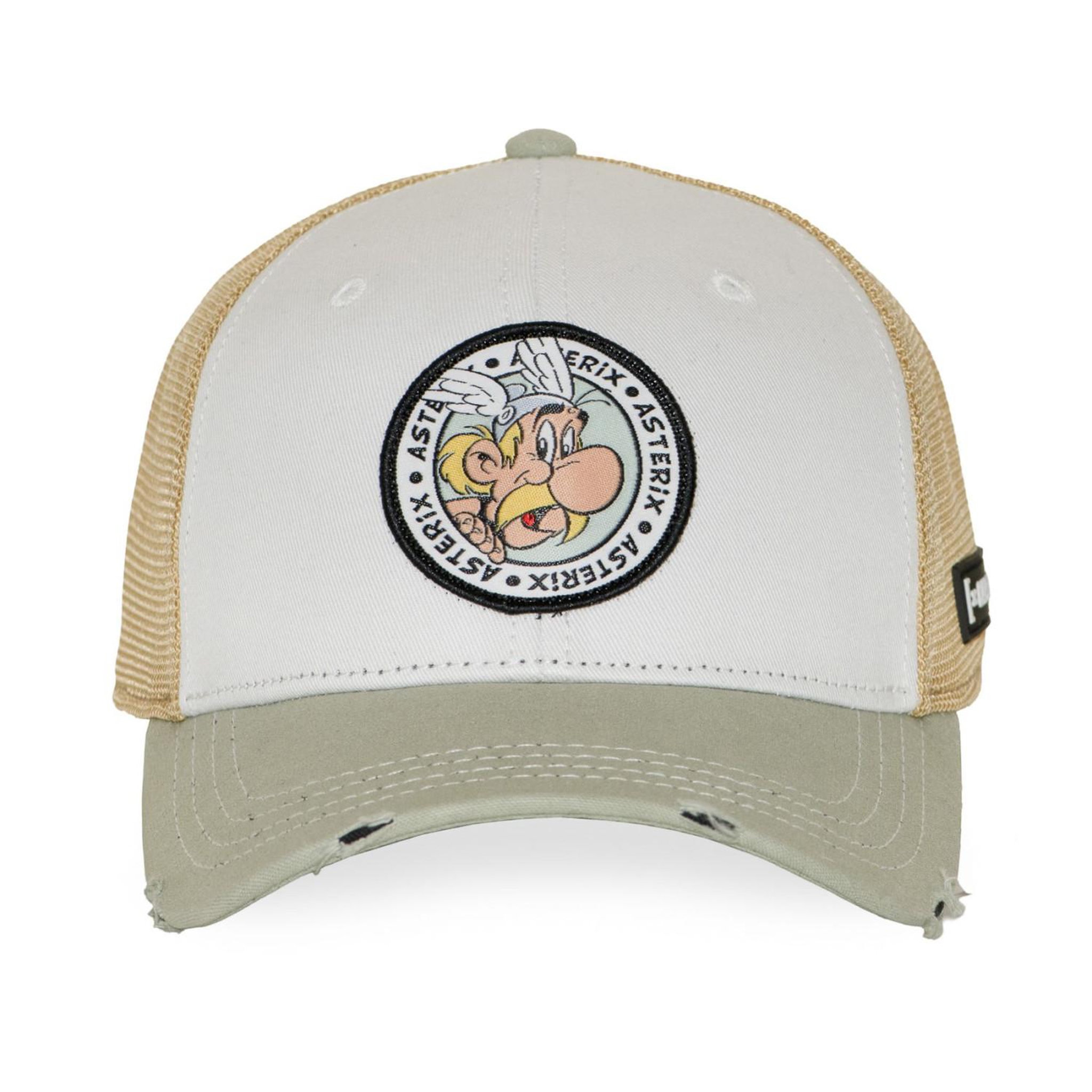 Voir la diapositive 2 : CAPSLAB Casquette semi-curved premium avec filet et patch astérix