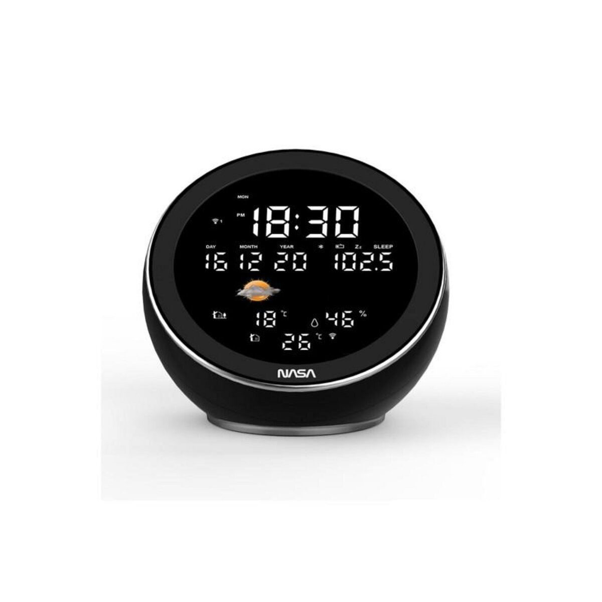 NASA Radio réveil Nasa WSP 1500BK Noir