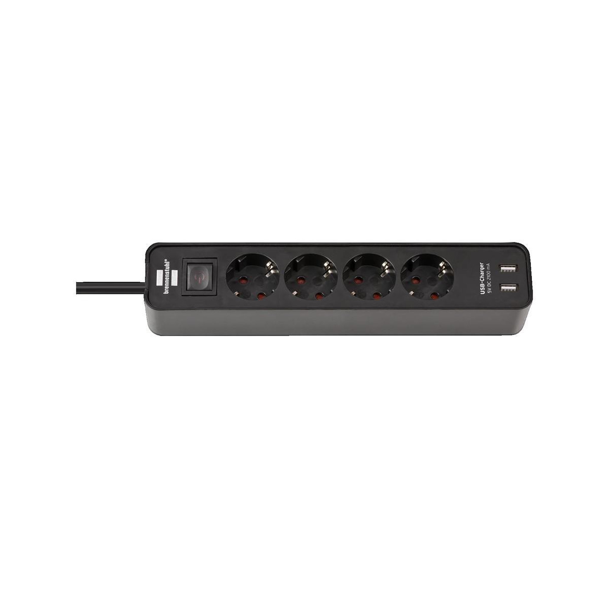 Brennenstuhl Multiprise Brennenstuhl Ecolor avec 4 prises AC et 2 ports USB