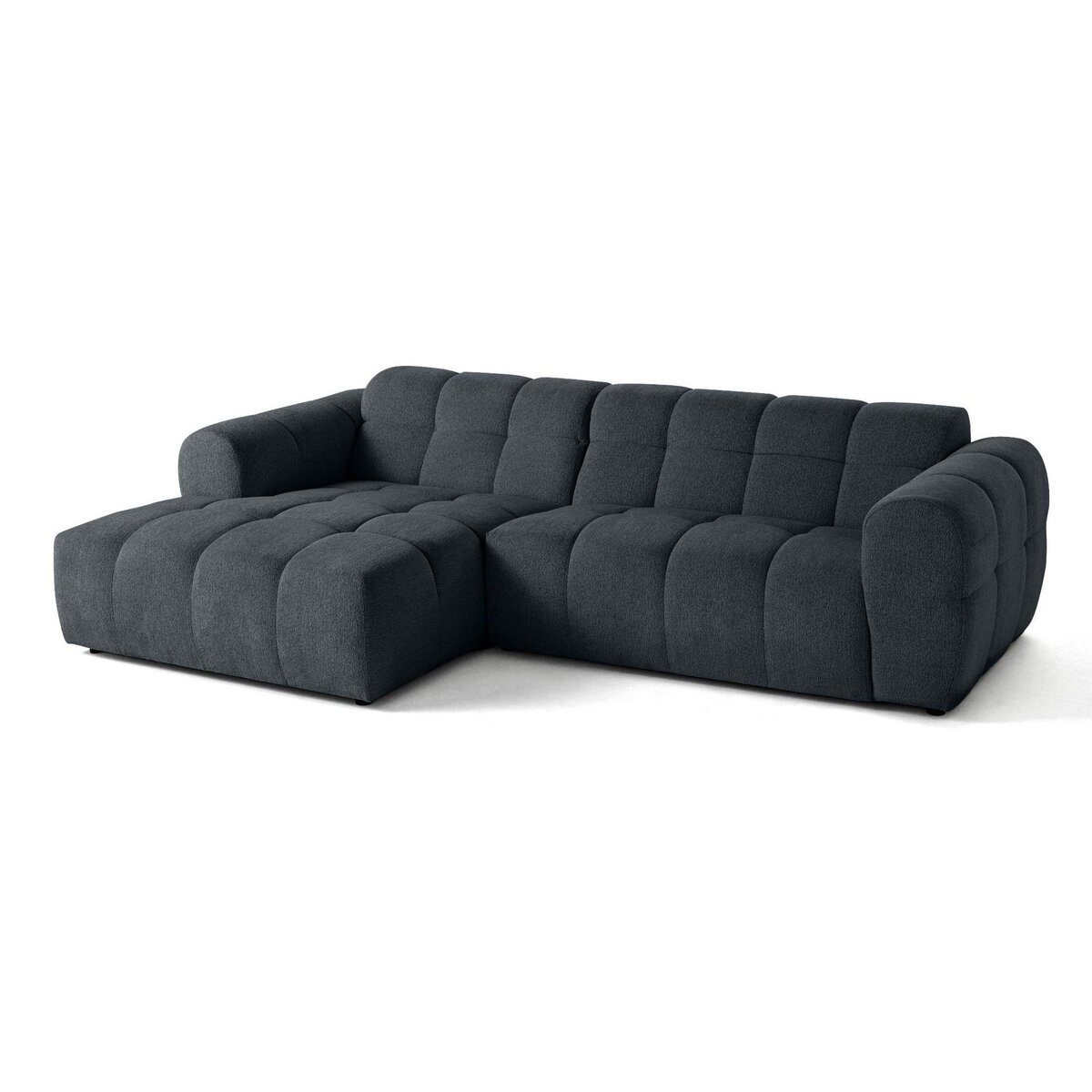 LISA DESIGN Ray - canapé d'angle gauche - 4 places - en tissu texturé