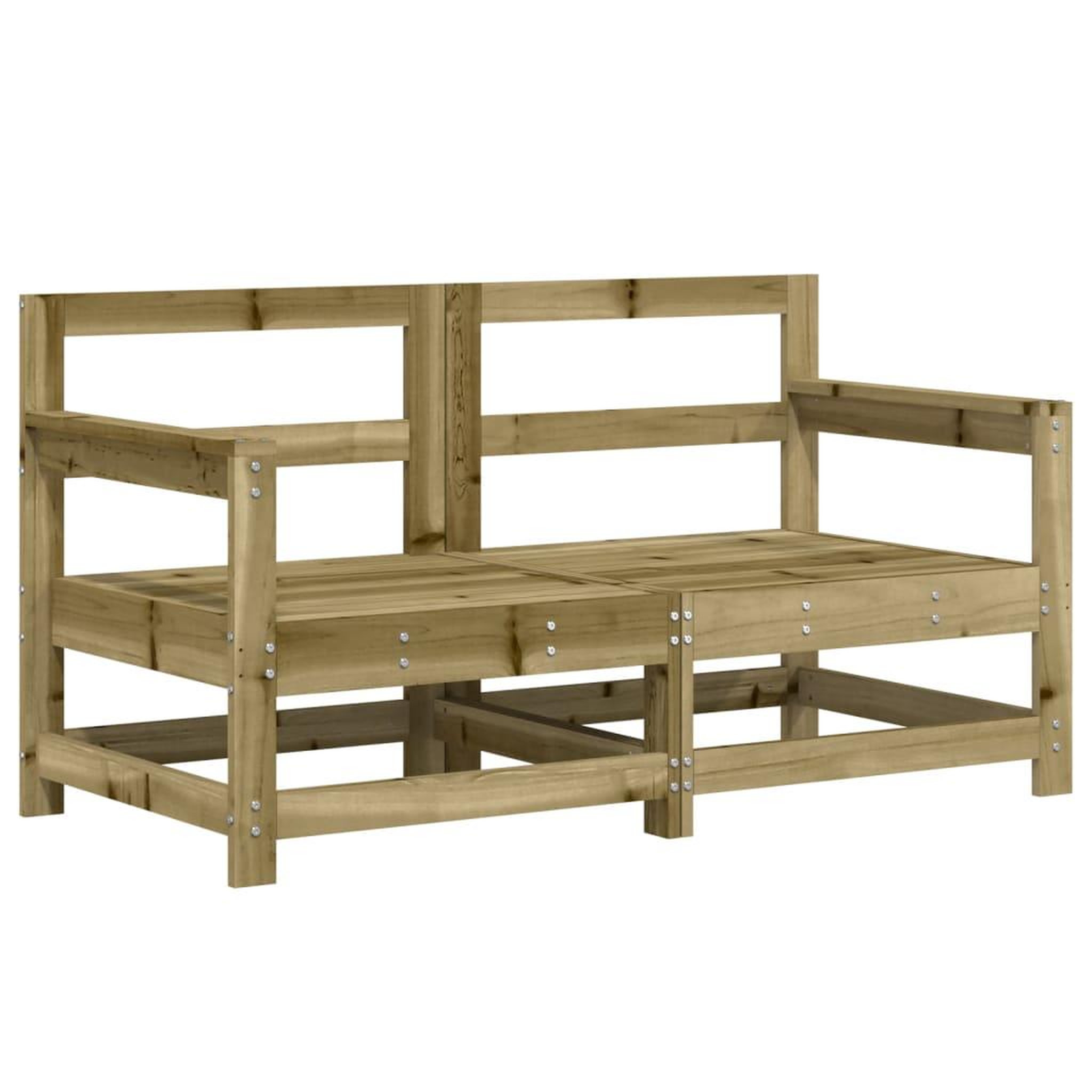 Voir la diapositive 4 : VIDAXL Salon de jardin 6 pcs bois de pin impregne