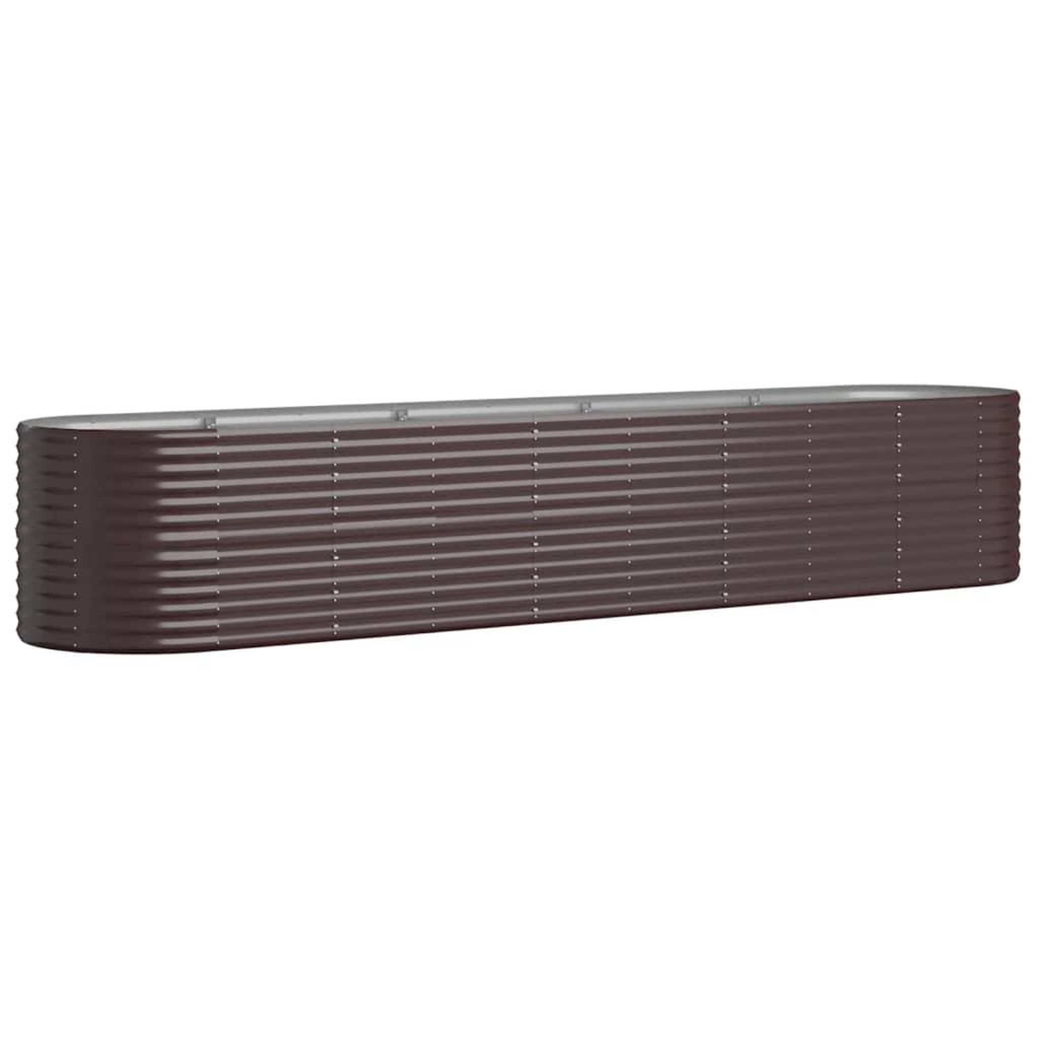 Voir la diapositive 2 : VIDAXL Lit sureleve de jardin Acier enduit de poudre marron