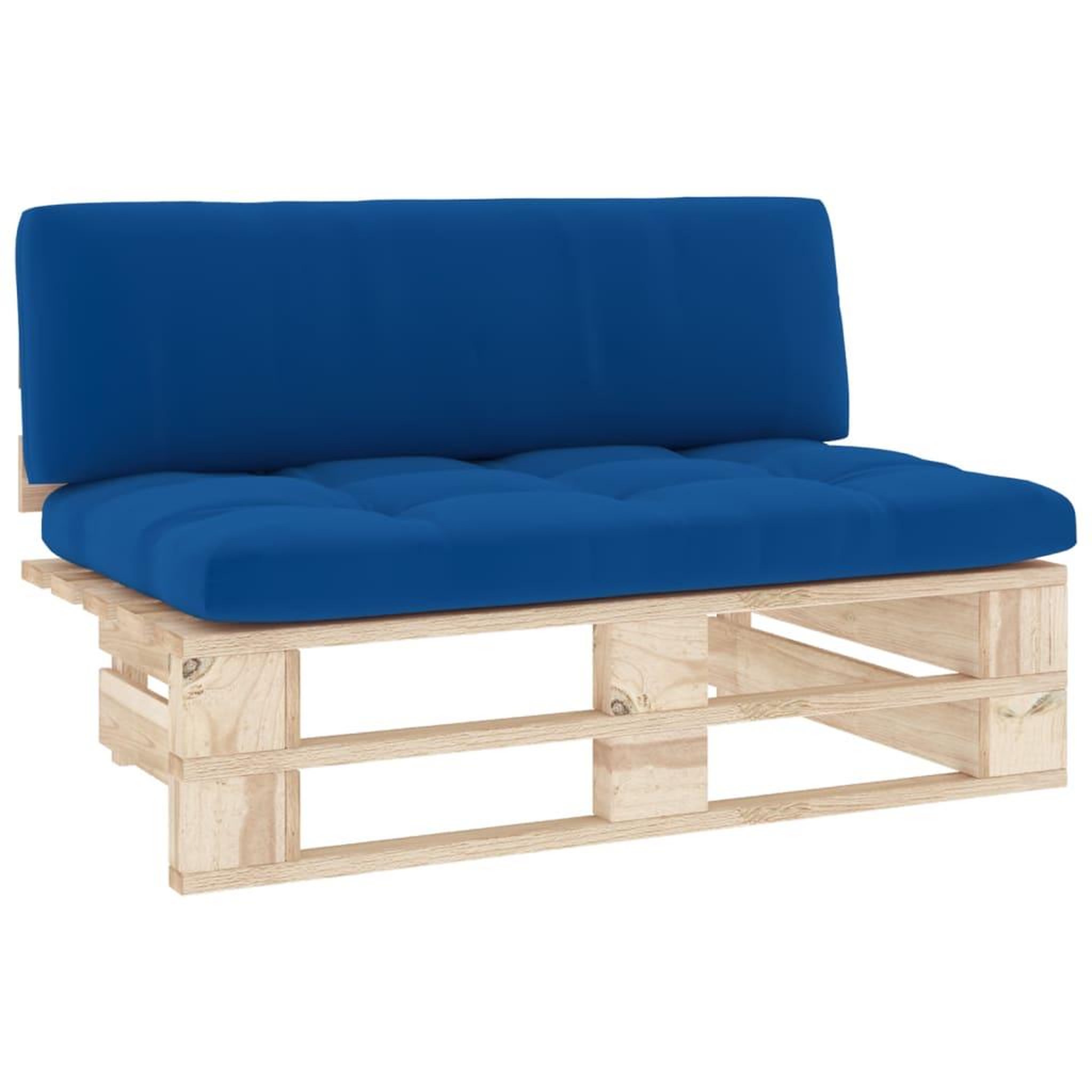 Voir la diapositive 2 : VIDAXL Canape central palette de jardin bois de pin impregne