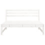Voir la diapositive 4 : VIDAXL Canapes centraux de jardin 2pcs blanc 120x80 cm bois pin massif