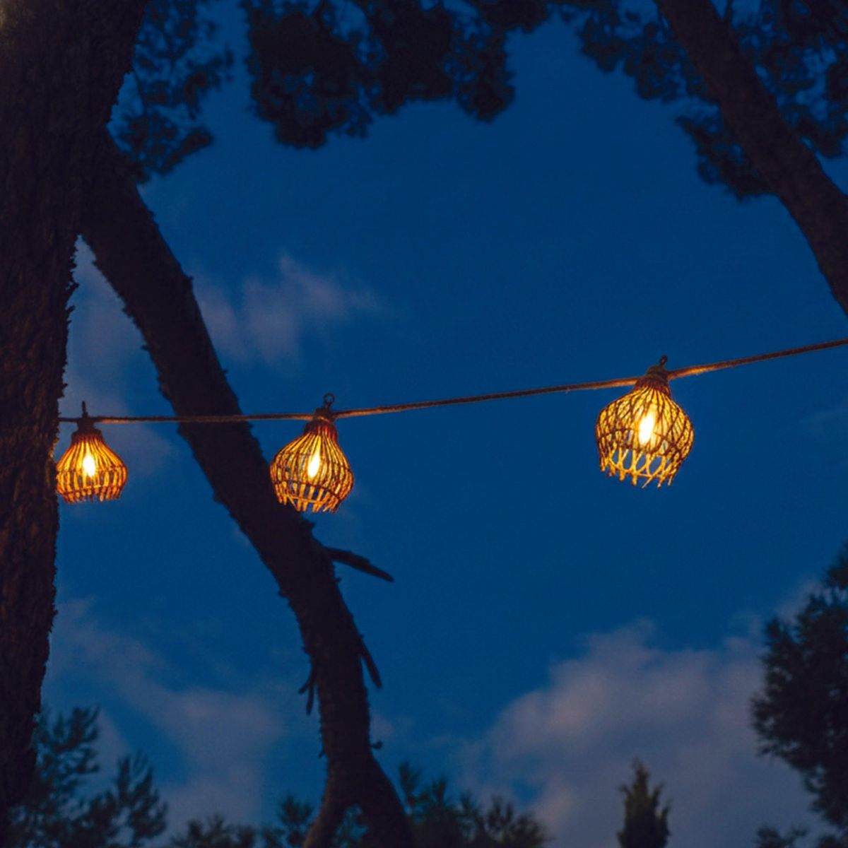 Lumisky Guirlande d'extérieur ROTILIA Beige Polyrotin 8M