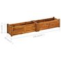 Voir la diapositive 6 : VIDAXL Lit sureleve de jardin Bois d'acacia 150x30x25 cm