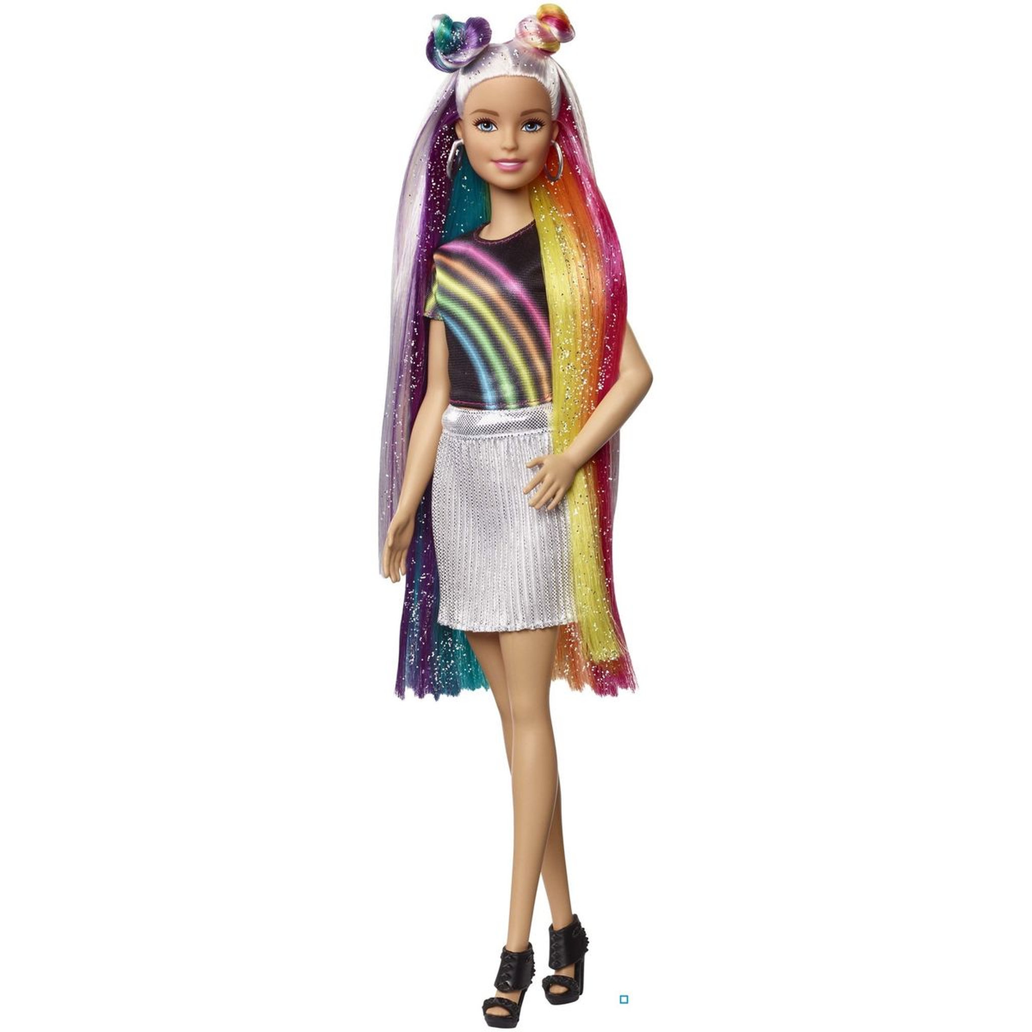 Voir la diapositive 1 : BARBIE Poupée chevelure arc-en-ciel - Barbie 