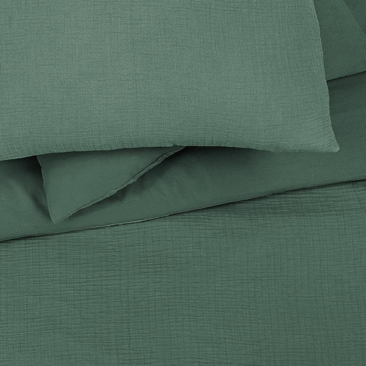 FUTURE HOME Parure de lit simple en gaze de coton