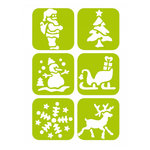Graine créative Pochoirs de fenetre special Noel