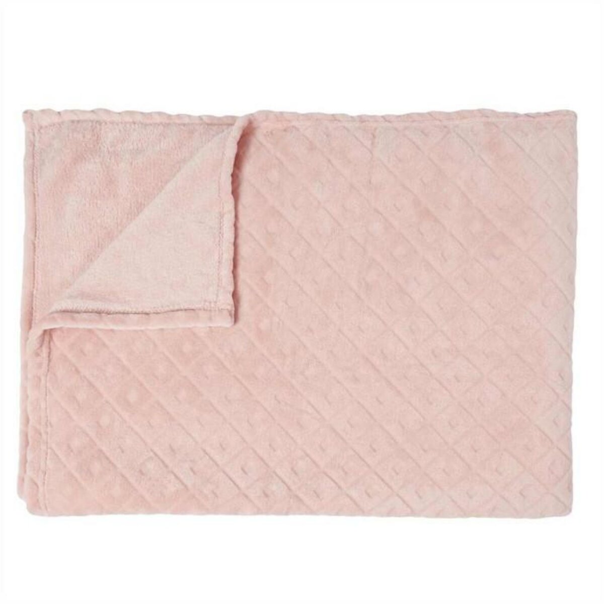 Paris Prix Plaid Déco  Embossé  140x200cm Rose