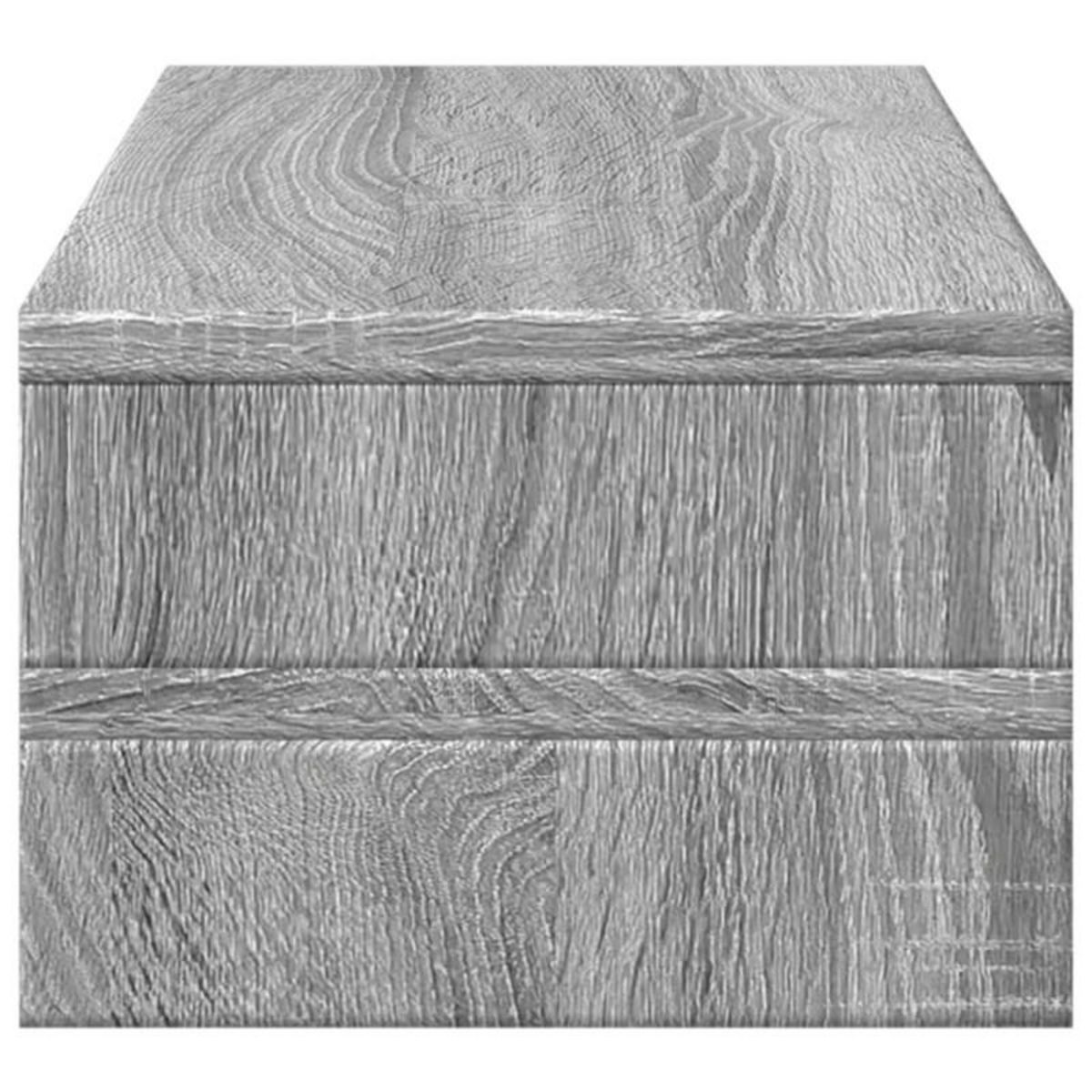 VIDAXL Support de moniteur sonoma gris 54x22x15 cm bois d ingénierie