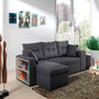Voir la diapositive 5 : BEST MOBILIER California - canapé d'angle réversible et convertible avec coffre de rangement - gris - gris