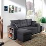 Voir la diapositive 5 : BEST MOBILIER California - canapé d'angle réversible et convertible avec coffre de rangement - gris - gris