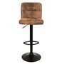 Voir la diapositive 4 : TOILINUX Lot de 2 chaises de bar réglables DOWNTOWN - Marron