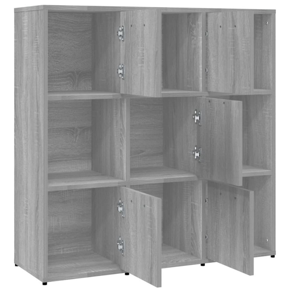 VIDAXL Bibliotheque Sonoma gris 90x30x90 cm Bois d'ingenierie