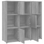 Voir la diapositive 5 : VIDAXL Bibliotheque Sonoma gris 90x30x90 cm Bois d'ingenierie