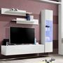 Voir la diapositive 3 : Paris Prix Meuble TV Mural Design  Fly III  260cm Blanc