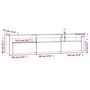 Voir la diapositive 6 : VIDAXL Meuble TV avec lumieres LED Chene fume 180x35x40 cm