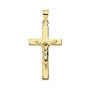 Voir la diapositive 1 : L'ATELIER D'AZUR Pendentif  - Médaille Christ sur la Croix Or 18 Carats 750 Jaune - Chaine Offerte