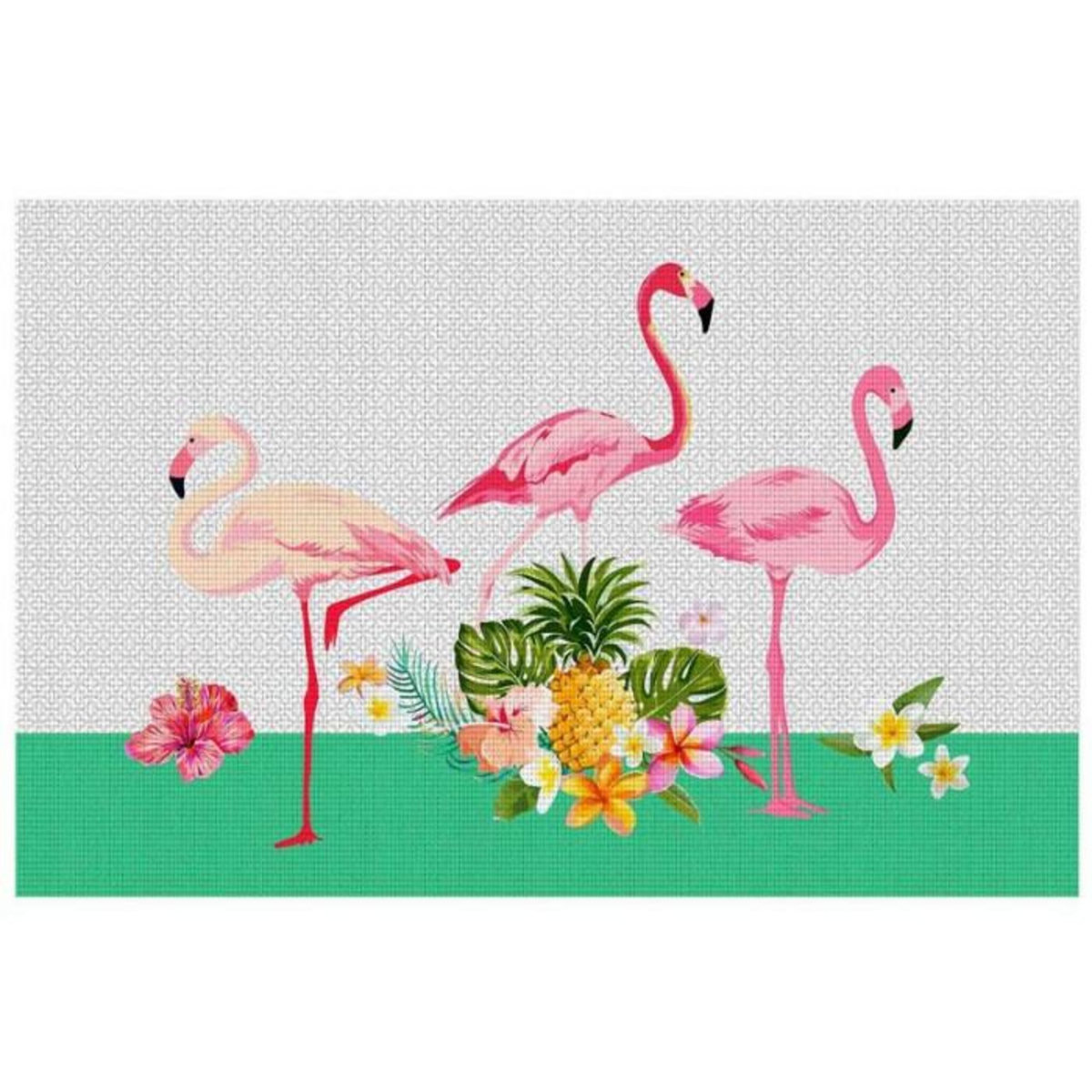 Paris Prix Set de Table à Motifs  Flamingo Beach  28x43cm Rose