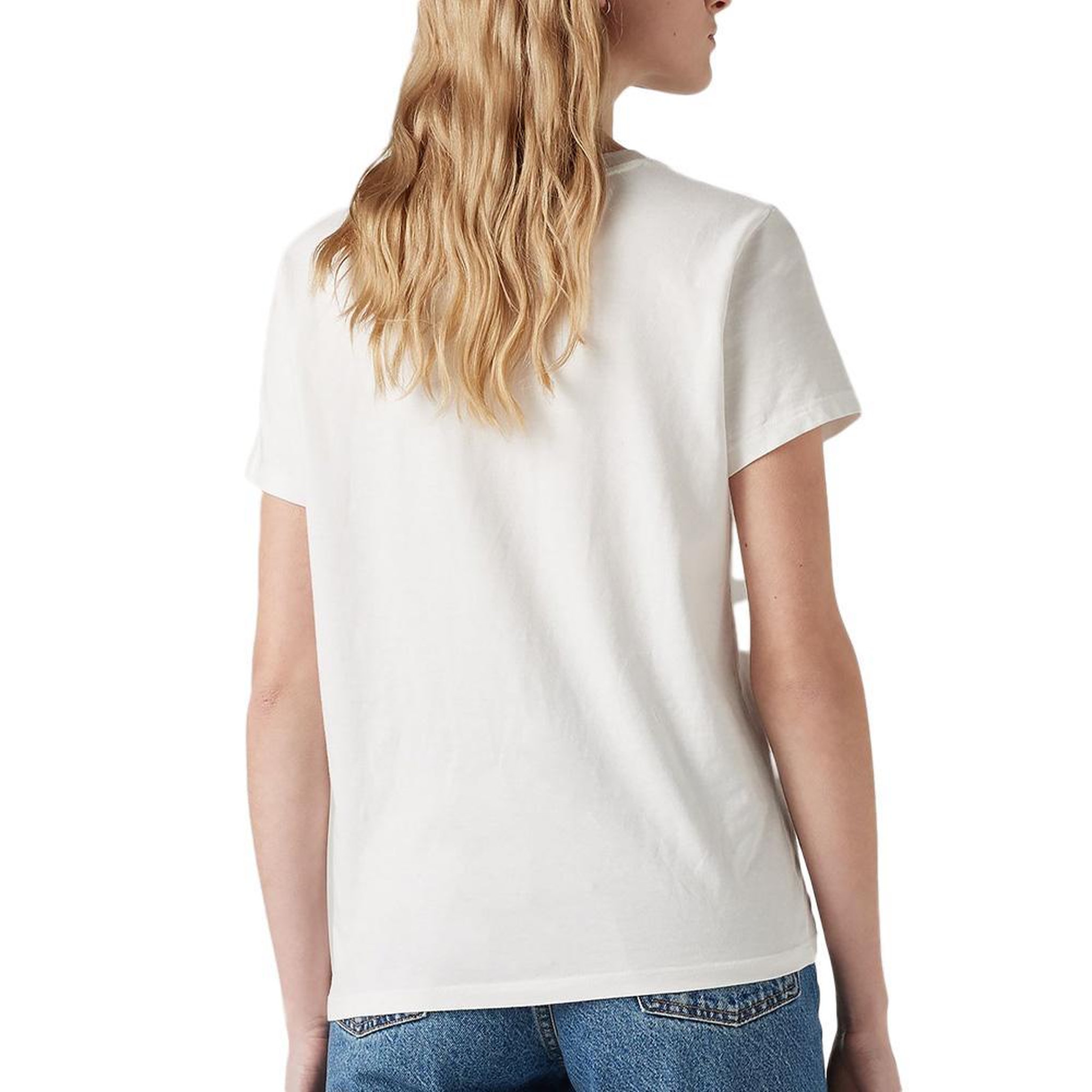 Voir la diapositive 2 : Levi's T-shirt Blanc Femme Levi's Perfect Tee 39185
