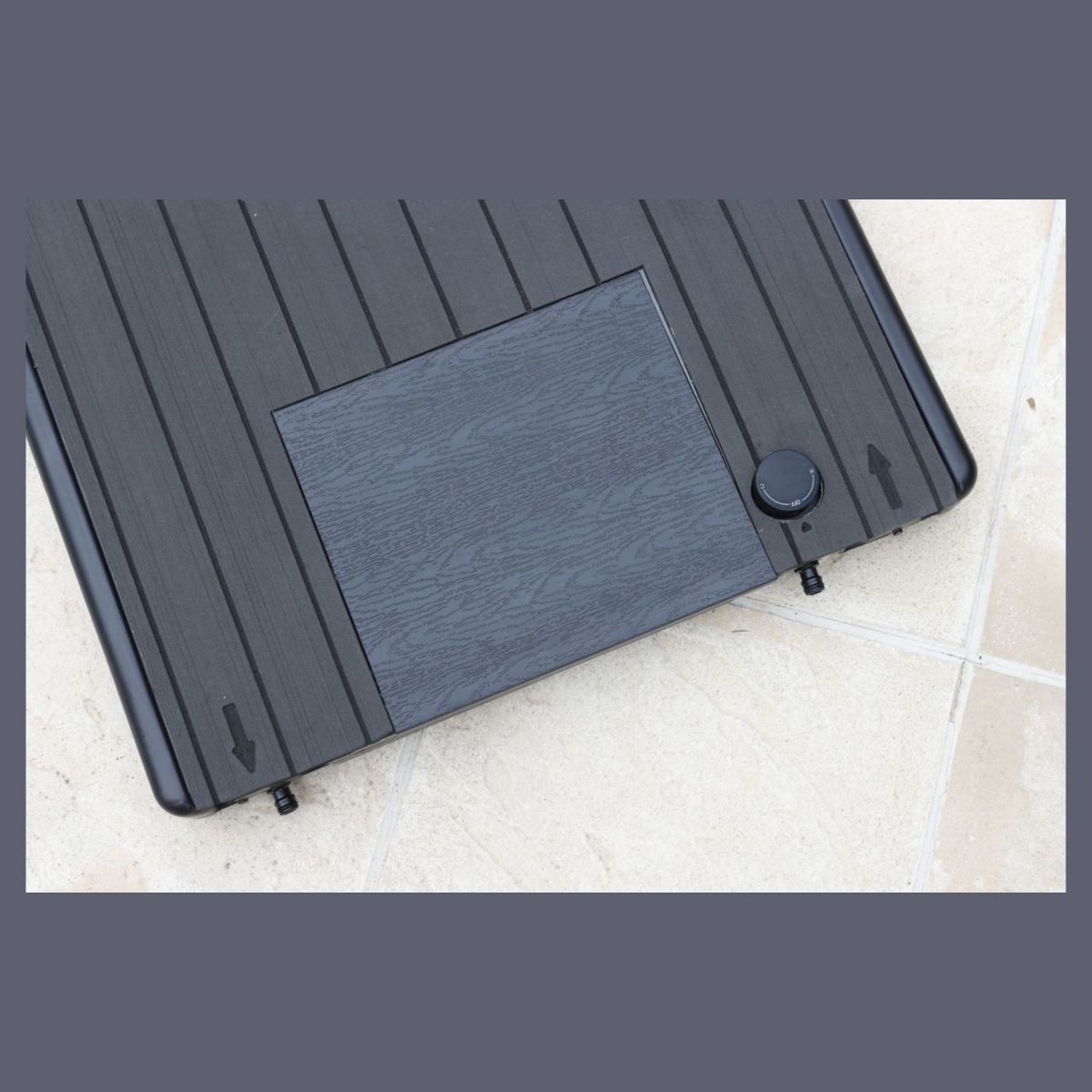 UBBINK Support de douche 2 in 1  pour piscine - Teck