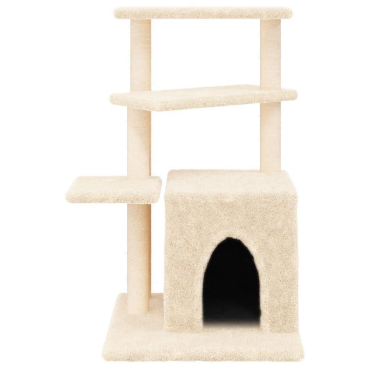 VIDAXL Arbre a chat avec griffoirs en sisal creme 83,5 cm