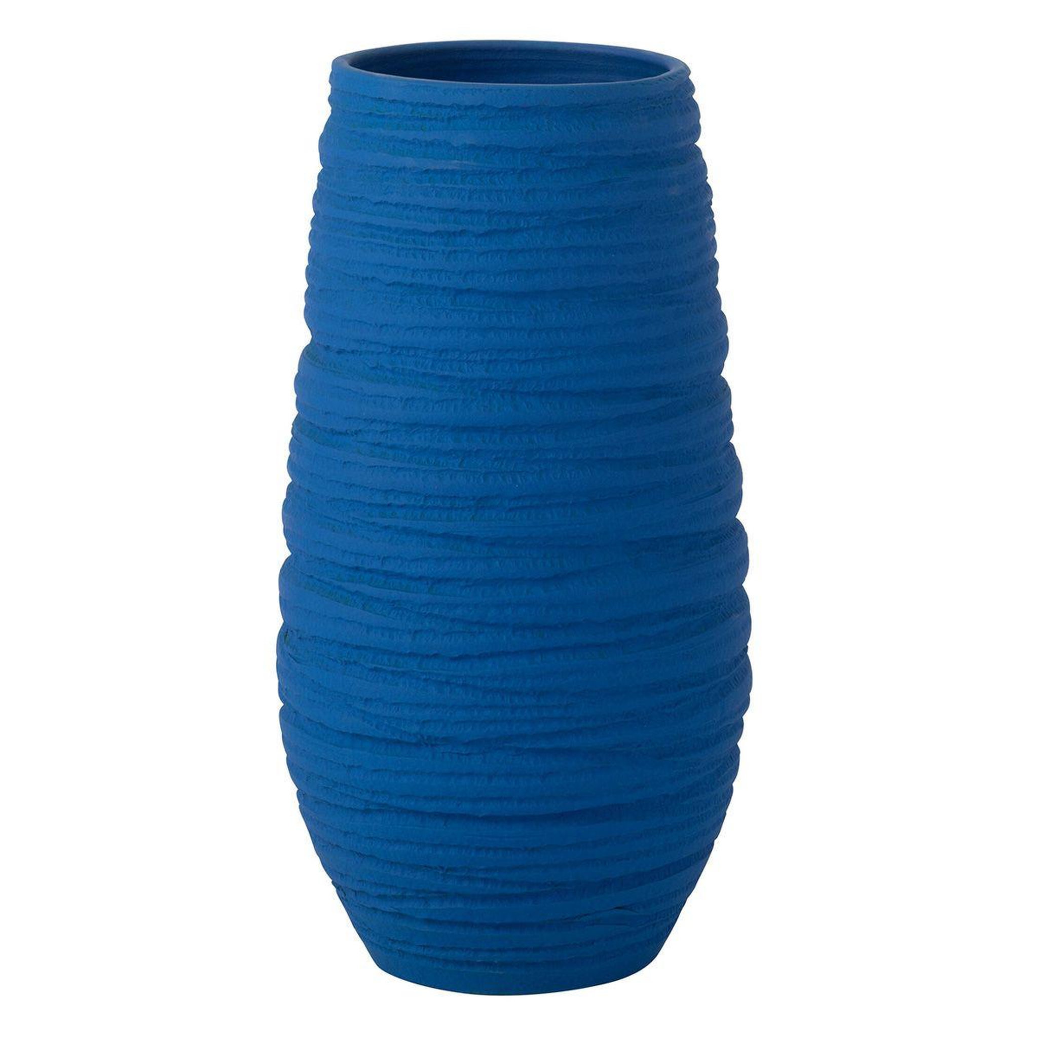 J-LINE Vase en céramique  fiesta  55cm bleu