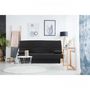 Voir la diapositive 2 : MARKET24 Banquette clic clac 3 places - Tissu noir - L 190 x P 92 cm - DREAM - Style Contemporain