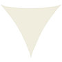 Voir la diapositive 2 : VIDAXL Voile de parasol tissu oxford triangulaire 4x4x4 m creme
