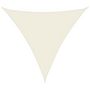 Voir la diapositive 2 : VIDAXL Voile de parasol tissu oxford triangulaire 4x4x4 m creme