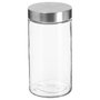 Voir la diapositive 1 : FIVE Bocal en Verre  Guy  1,7L Transparent & Argent